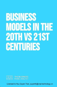 Image of Business Models in the 20th vs 21st Centuries
